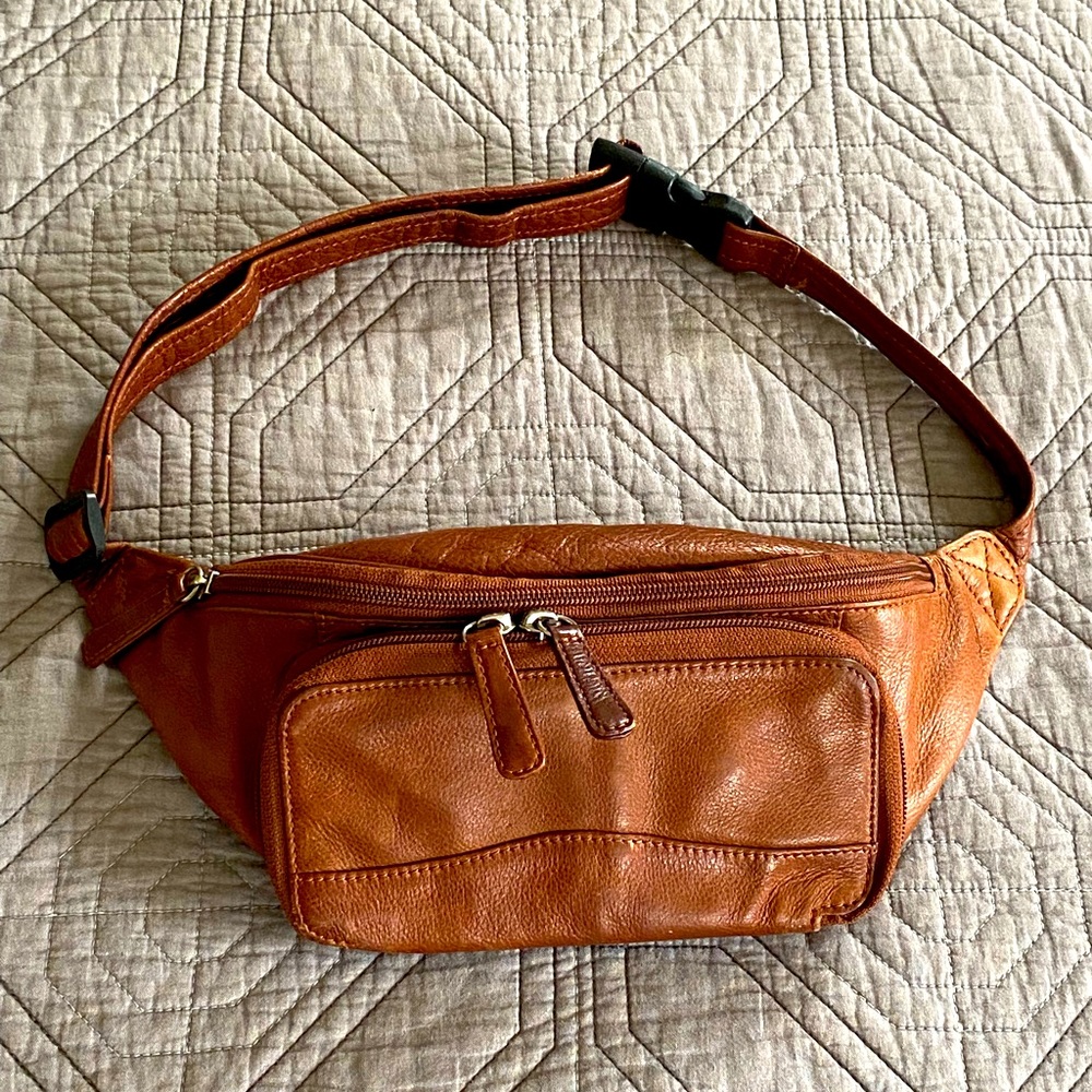 Osgoode Marley Genuine Leather Women’s Organizer Waist Pack Brown